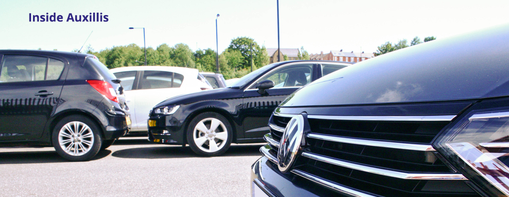 Various modern cars parked up at one of our branches.
